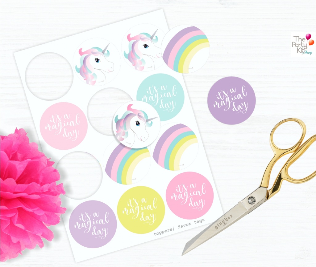 its a magical day unicorn party printables thepartykitshop