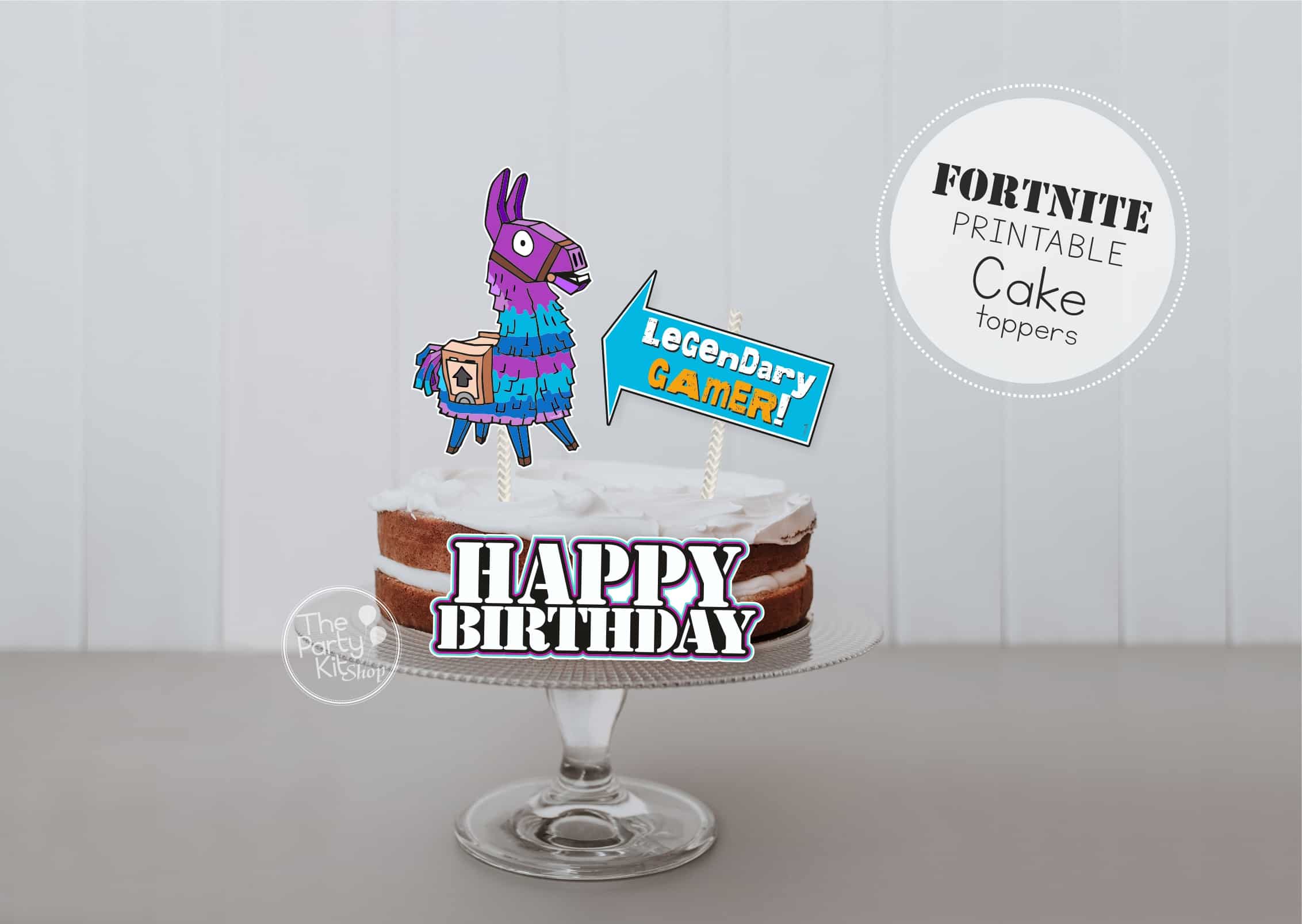 FORTNITE Party Printables FREEBIES Thepartykitshop